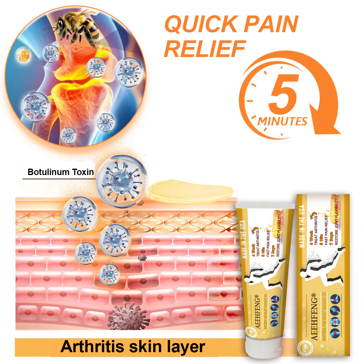 Aeehfeng® Only 8 PCS left! We are offering you an additional 30% OFF! Your orthopedic surgeon recommends that you use 4-5 consecutive PCS to restore your joints to health! If you miss this opportunity, you'll have to wait until next year!